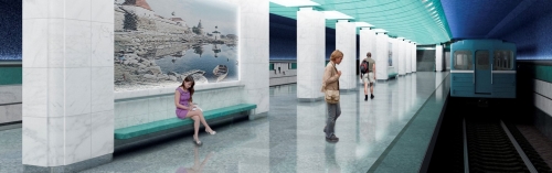 На станции метро «Беломорская» начались отделочные работы – Хуснуллин
