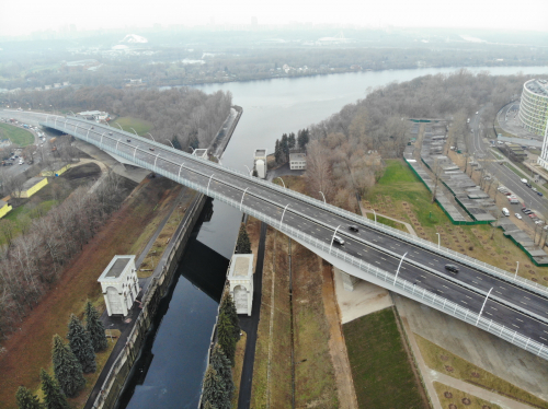 Забетонированы опоры эстакады-съезда с Северо-Восточной хорды на Ярославское шоссе