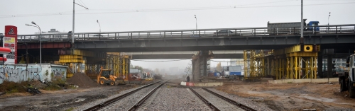 Ленинградский путепровод на 75-м километре МКАД отремонтируют