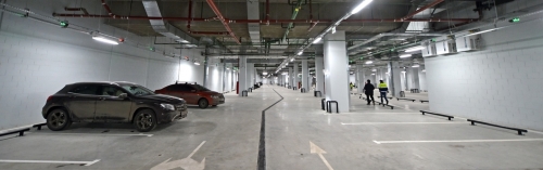 Подземный паркинг в ЖК «Crystal» готов на 90%