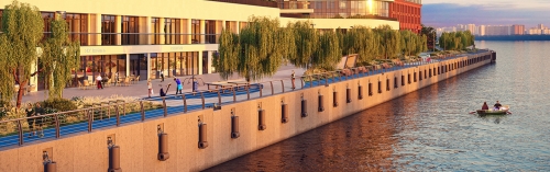 Началась реконструкция набережной канала имени Москвы в ЖК Aquatoria