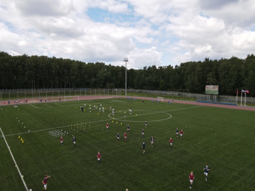 Собянин открыл спорткомплекс с футбольным полем в районе Северное Медведково