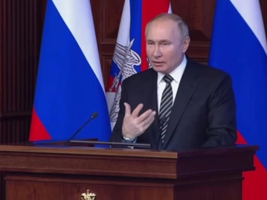 На Коллегии Минобороны Путин заговорил о подлетном времени ракет