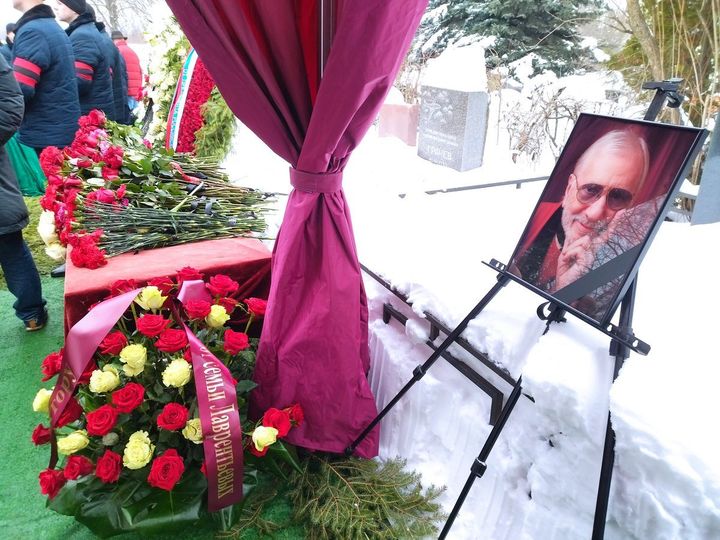 Виктора Мережко похоронили на Троекуровском кладбище