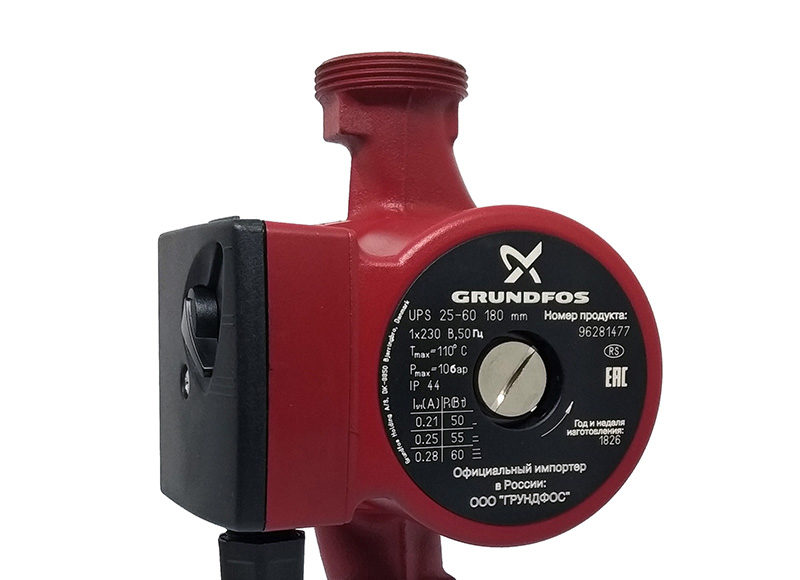 Насос циркуляционный grundfos ups 25 40 180